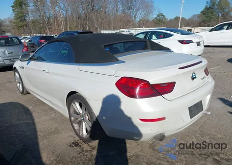 2015 BMW 640I из США, поврежденный, VIN WBALW7C50FD595992